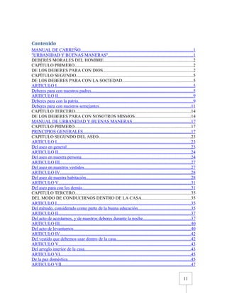 Urbanidad de Carreño