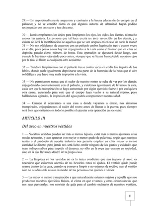 Urbanidad de Carreño