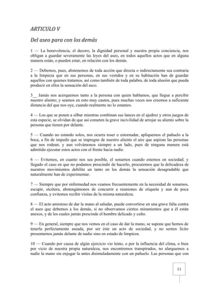 Urbanidad de Carreño