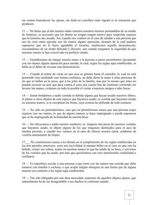 Urbanidad de Carreño