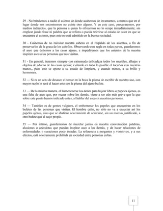 Urbanidad de Carreño