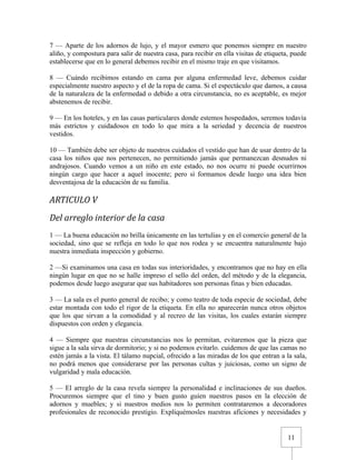 Urbanidad de Carreño