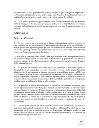 Urbanidad de Carreño