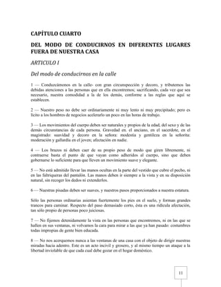 Urbanidad de Carreño