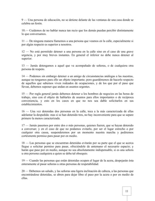 Urbanidad de Carreño