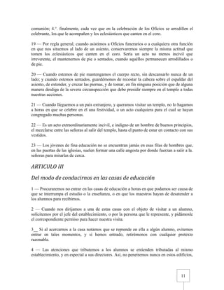 Urbanidad de Carreño