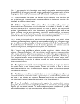 Urbanidad de Carreño