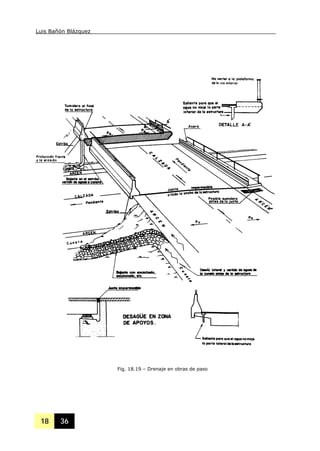 Luis Bañón Blázquez
18 36
Fig. 18.19 – Drenaje en obras de paso
 