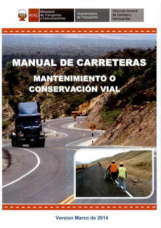 Manual de carreteras conservacion vial