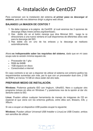 Manual de instalación de cent os | PDF