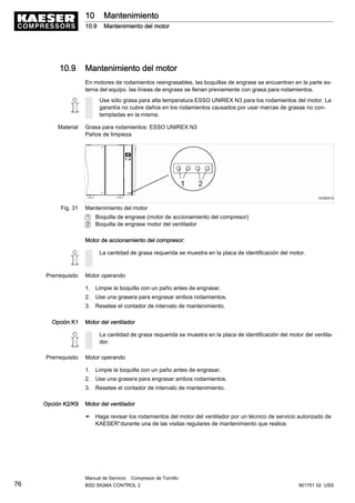 Manual de compresora kaeser | PDF