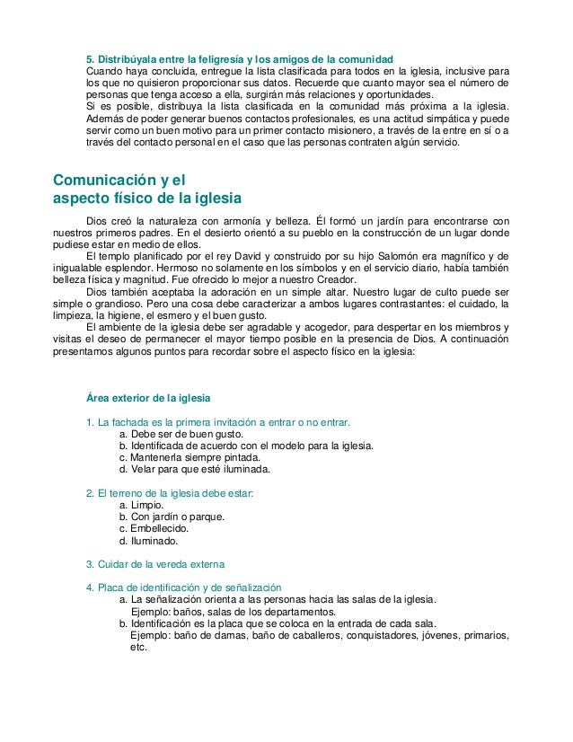 Ejemplos de carta para iglesias manual de comunicaciones 