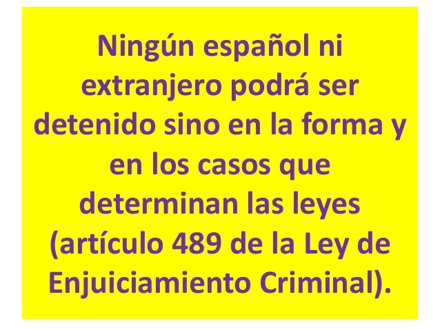 No caben otras causas de
detención, ni tampoco de
âretenciónâ. Según el
ArtÃculo 17 de la
Constitución estarÃamos en
situa...