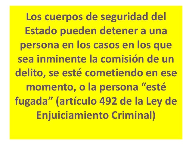 - En ningún caso puede privarse de
libertad a quien sea acusado de âfaltaâ, es
decir susceptible de ser sancionado con
pen...