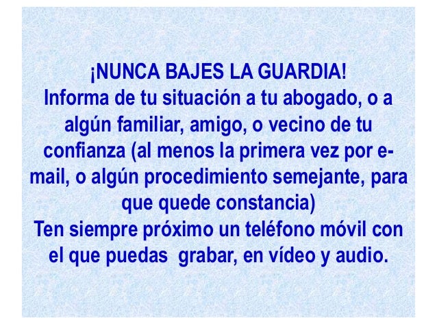 Manual de instrucciones para intentar salir indemne de una denuncia falsa por maltrato