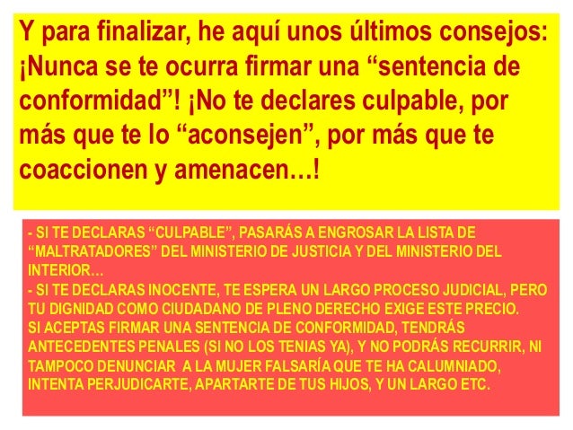 Manual de instrucciones para intentar salir indemne de una denuncia falsa por maltrato