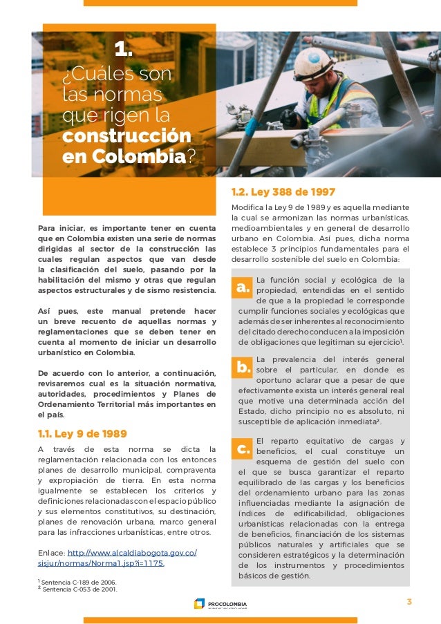 Normas urbanísticas en colombia 2018