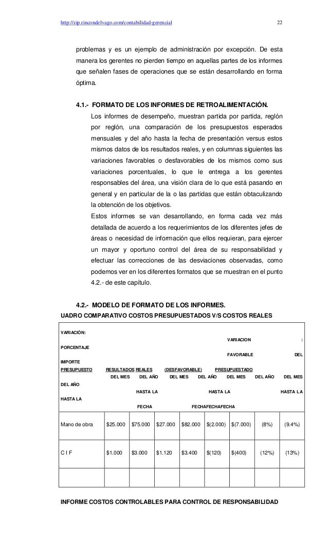 formatos de informes gerenciales