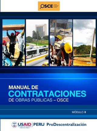 CONTRATACIONES
DE OBRAS PÚBLICAS – OSCE
MANUAL DE
MÓDULO II
 