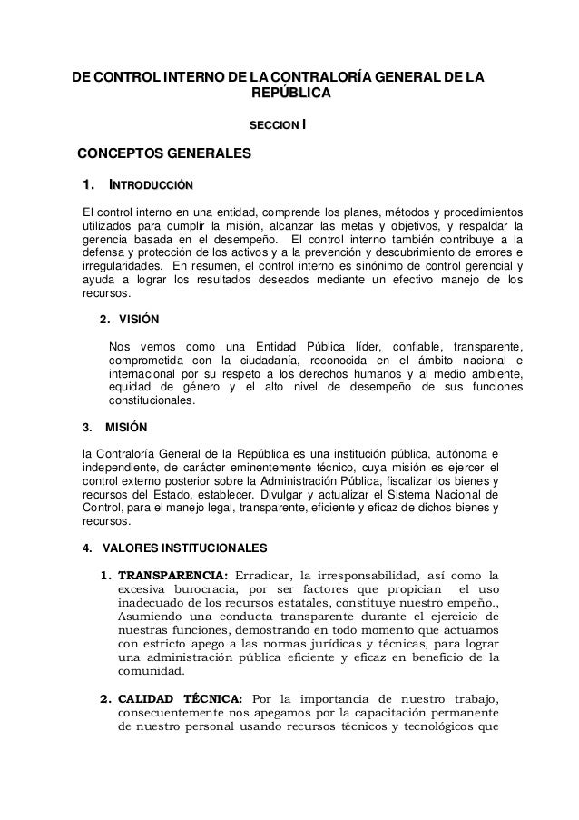 Manual de control interno contable bed