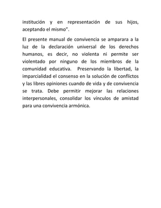 Manual de convivencia de la ie alfonso lopez | DOC
