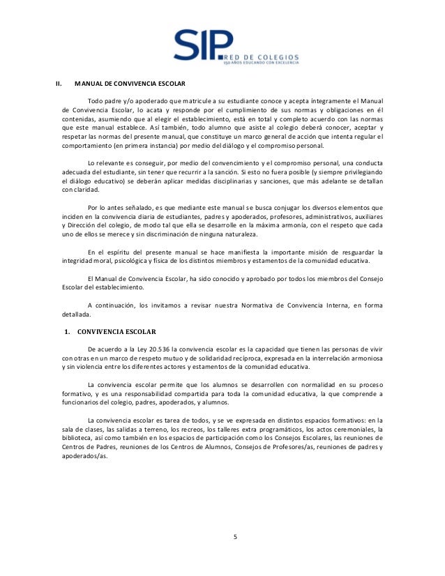 manual de convivencia escolar
