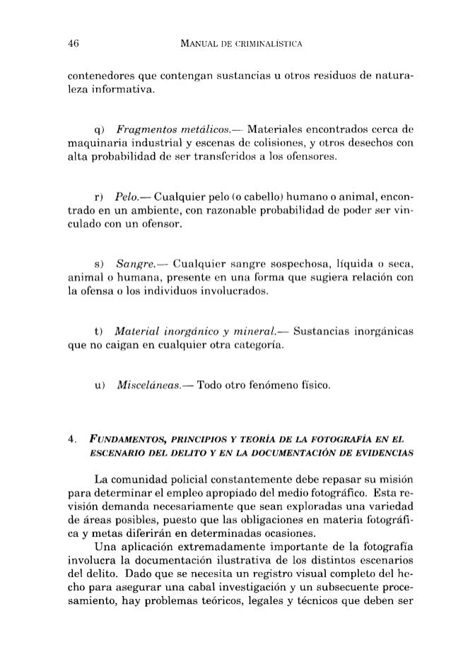 Manual De Criminalistica