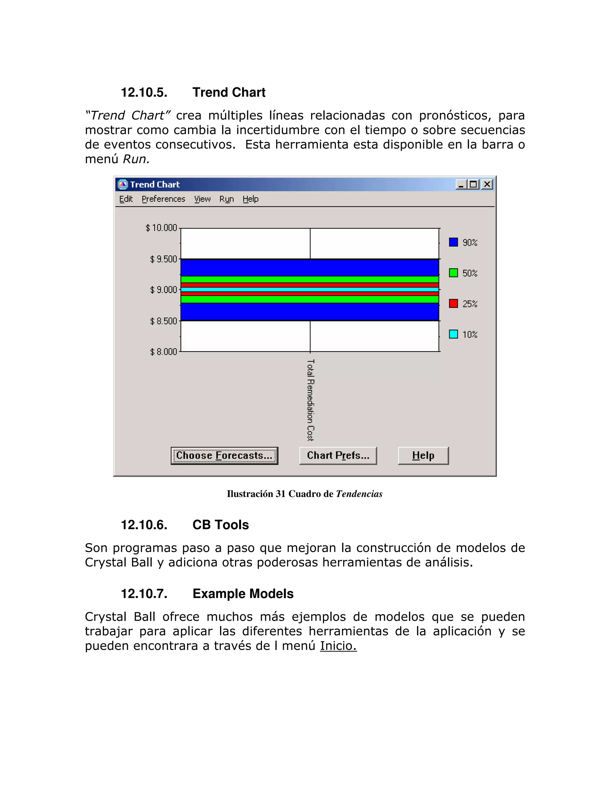 12.10.5.        Trend Chart
*               +           T =                                            = 7          > =
                        ;                    ;                     =        ;
                              1 (        :                             =   ;            ;
    T       (




                             Ilustración 31 Cuadro de Tendencias


        12.10.6.        CB Tools
    =               =        =       )        8                            7
!                                    =            :                                 1

        12.10.7.        Example Models
!                             :              8 =                               )        =
    ;8 =            =                         :                                 =       7
=                                #            T          1
 
