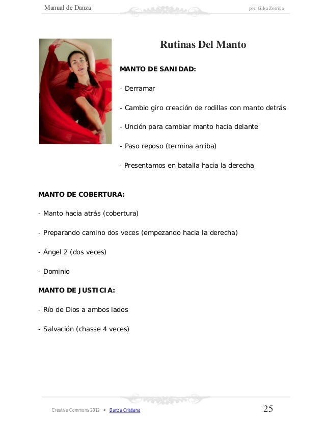 Manual de danza cristiana. d amy