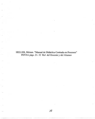 Manual De DidáCtica Centrada En Procesos Heller Miriam