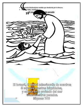 a.   La culpabilidad.

     La culpa se caracteriza por ser un estado crítico de las emociones producido por la acusación de la
     Consciencia, además la mayoría de nosotros las sufrimos en mayor o menor grado.
     La peor de las consecuencias que ésta produce es que nos hace sordos a la voz del Espíritu Santo y
     sensibles a la voz de Satanás, puesto que es el instrumento más poderoso que los demonios tienen, para
     IMPEDIR que una persona nunca crezca, Nos hace sentir que Dios nos rechaza o que somos indignos de
     la gracia y Satanás se encarga de que lo creamos así.

      Es importante tener presente que el enemigo usa este sentimiento como un arma para apartarnos de
     toda posibilidad de cambio.

b.   Conocer el perdón de Dios.

  1º Juan 1:9 Es necesario reconocer y confesar los pecados a Dios (Salmo 32:1-6).
  Isaías 1:18 Arreglar cuentas con Dios, él es amplio en perdonar (Isaías 55:7).
  Salmo 103:3 Dios perdona los pecados del hombre (Salmos 130:3-4).
  Mateo 26:28 Con el poder su sangre, Jesucristo perdona pecados todavía (Lucas 7:48).

Ø La culpabilidad

   Cuando la convicción proviene del Espíritu Santo, (Quien es quien convence al mundo de pecado, justicia
y juicio Juan 16:8), produce ganas de mejorar y levantarse, pero cuando la convicción proviene de satanás
produce frustración, sentimiento de fracaso y desánimo. El Espíritu Santo a veces al tratar con su gente
provoca sentimientos de autocalificarse indigno ante Dios, pero también lleva al indigno a los pies de Cristo
para dignificarlo en su sangre. El convence de JUSTICIA, y esta justicia solo esta en el sacrificio que Jesús hizo
por la humanidad; es decir; el cristiano no es INOCENTE, pero tampoco es CULPABLE, es un hijo de Dios
JUSTIFICADO.

c. Dios elimina los sentimientos de culpas.

  Apocalipsis 12:19 El que acusa a los hijos de Dios.
  Isaías 43:18 No traer a memoria las cosas malas del pasado.
  2º Corintios 5:17 Dios hace todas las cosas nuevas.
  Miqueas 7:19 Nuestros pecados están en el fondo del mar.
  Hebreos 8:12 Dios tiene la capacidad de no acordarse los pecados viejos.



 12
 