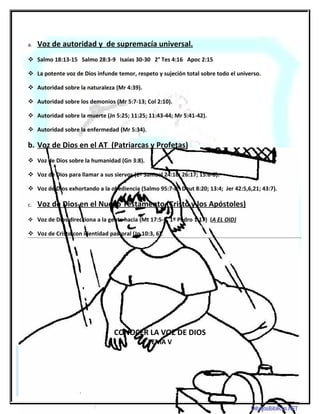 CONOCER LA VOZ DE DIOS
             TEMA V




17
 