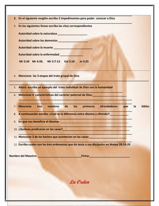 La Orden

         Y yendo, predicad, diciendo: El reino de los cielos se ha acercado.
  Sanad enfermos, limpiad leprosos, resucitad muertos, echad fuera demonios; de
                         gracia recibisteis, dad de gracia.
                                  Mateo 10:7-8



                                 El resultado:
                  Y ellos, saliendo predicaron en todas partes,
                 Ayudándoles el Señor y confirmando la palabra
                         Con las señales que la seguían

                                  Marcos 16:20

                                  Iglesias
                               Decreto De Vida

                        ministeriodecretodevida@hotmail.com
                      www.ministeriodecretodevida.wordpress.com




            Argentina:                                    México
Pastores: Hugo y Graciela De Vaz           Pastores: Jesus Loureiro y Lu Mesina.



 38
 