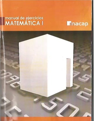 Manual de ejercicios  matematicas 1 inacap