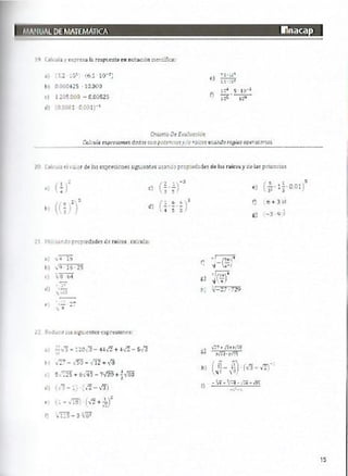 Manual de ejercicios  matematicas 1 inacap