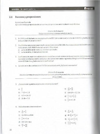 Manual de ejercicios  matematicas 1 inacap