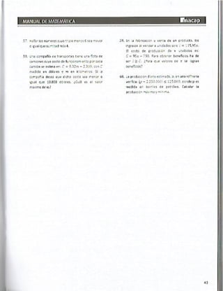 Manual de ejercicios  matematicas 1 inacap