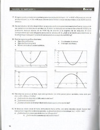 Manual de ejercicios  matematicas 1 inacap