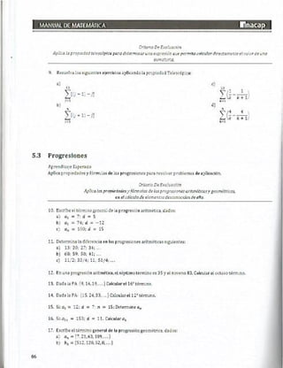 Manual de ejercicios  matematicas 1 inacap