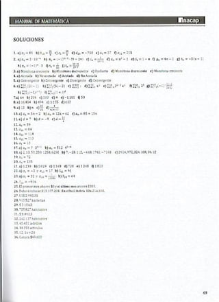 Manual de ejercicios  matematicas 1 inacap