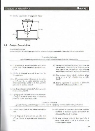 Manual de ejercicios  matematicas 1 inacap