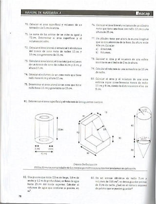 Manual de ejercicios  matematicas 1 inacap