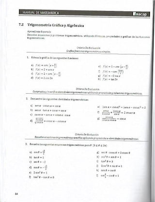 Manual de ejercicios  matematicas 1 inacap