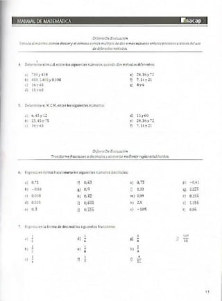Manual de ejercicios  matematicas 1 inacap