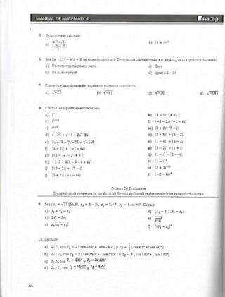 Manual de ejercicios  matematicas 1 inacap