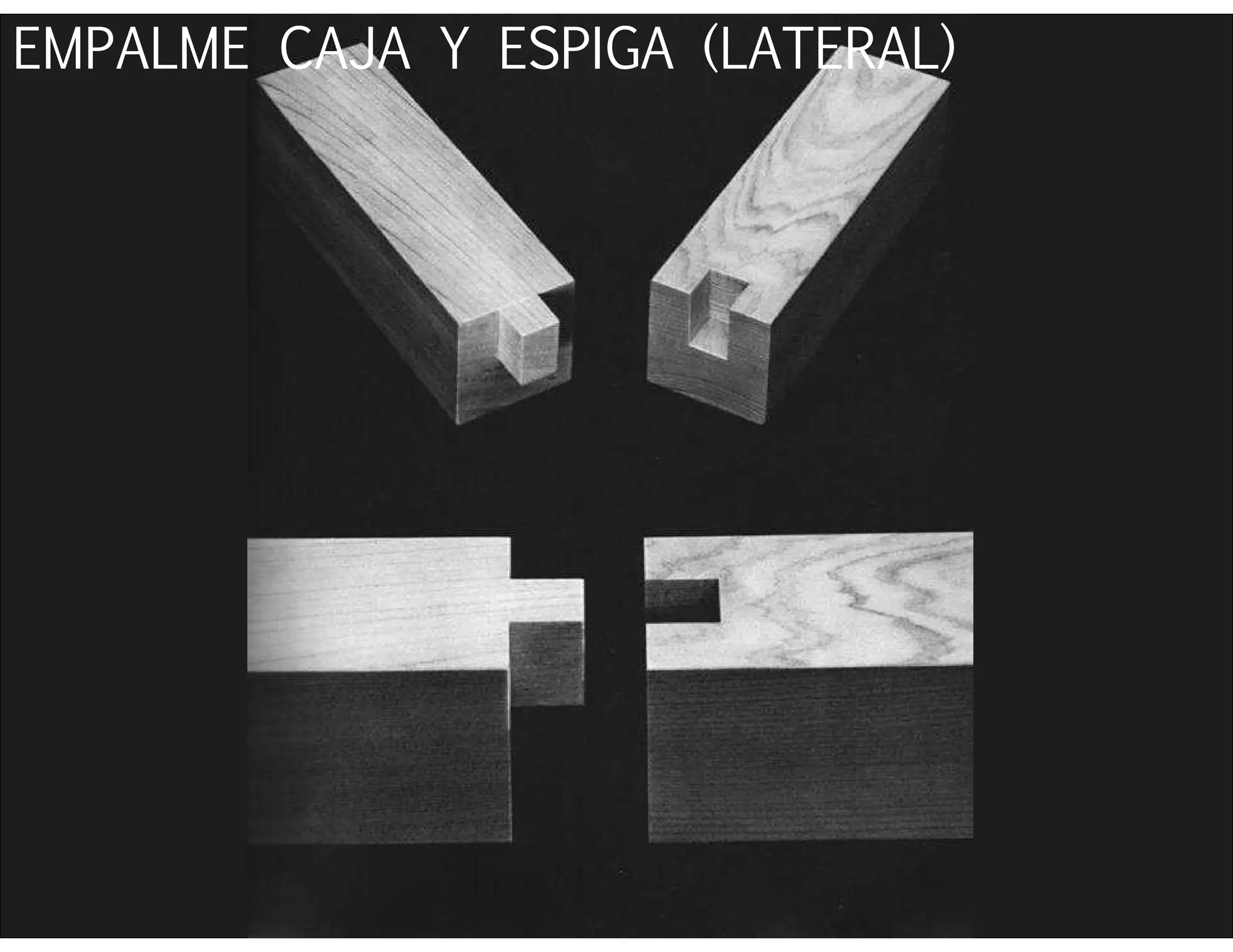 EMPALME CAJA Y ESPIGA (LATERAL)
 