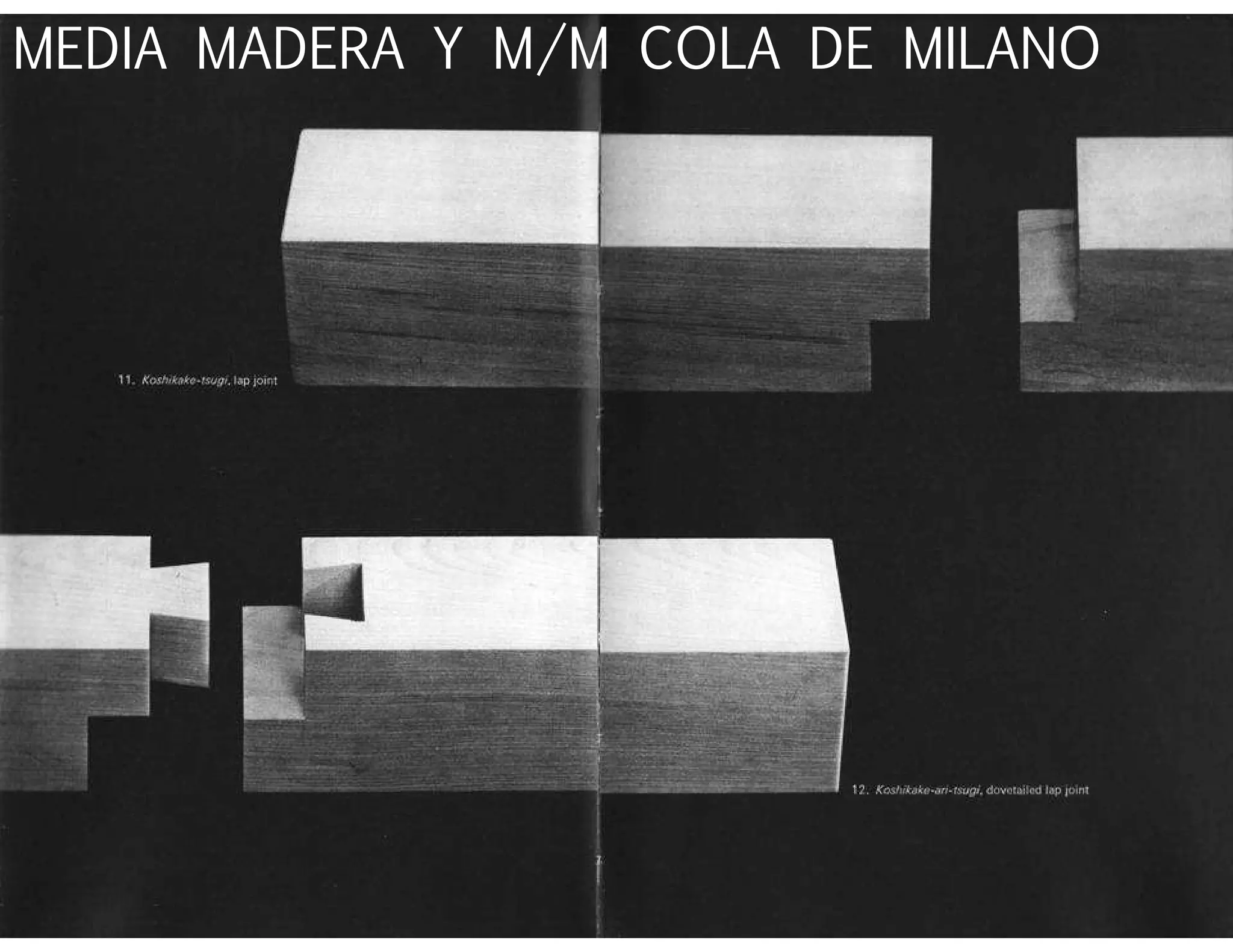 MEDIA MADERA Y M/M COLA DE MILANO
 