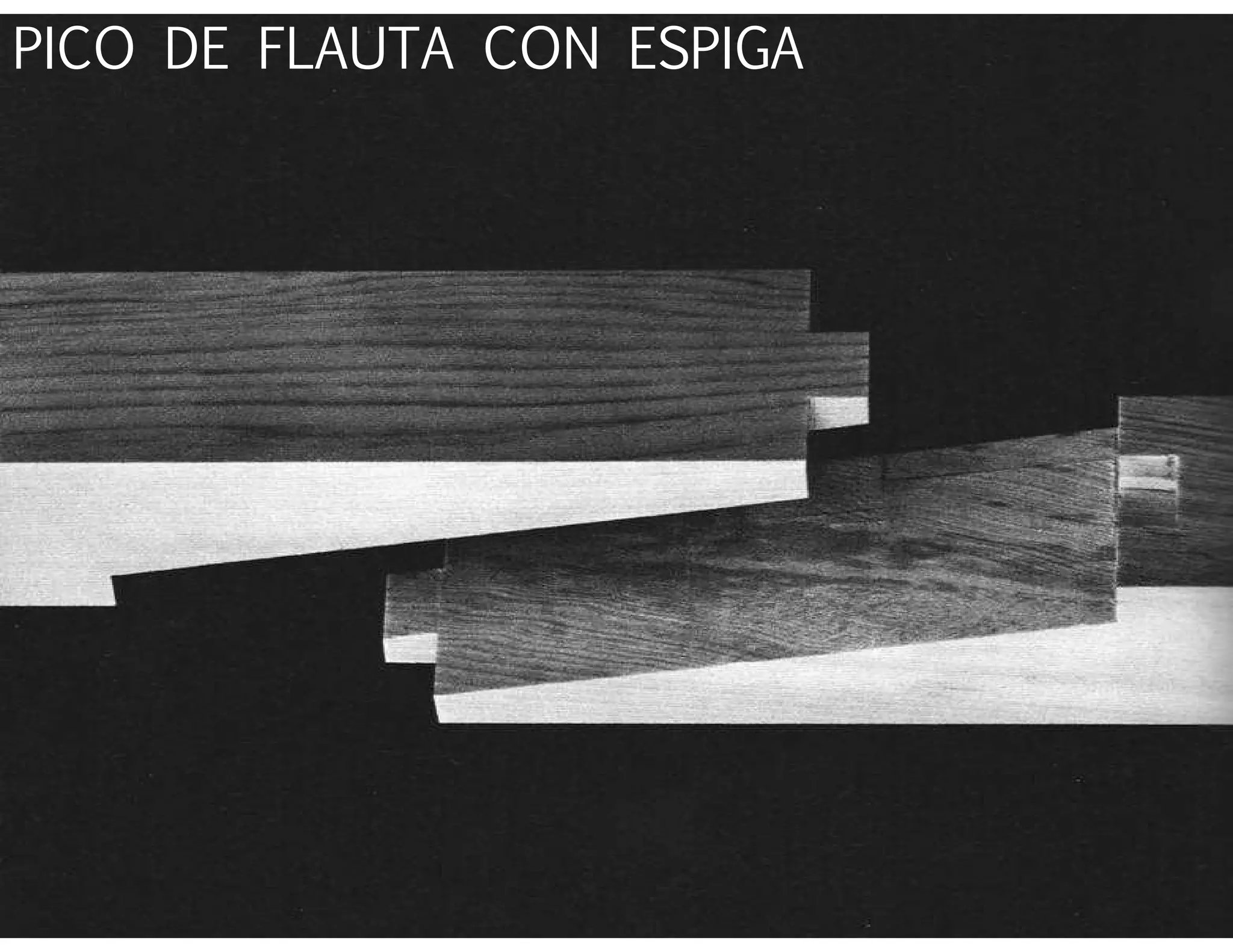 PICO DE FLAUTA CON ESPIGA
 