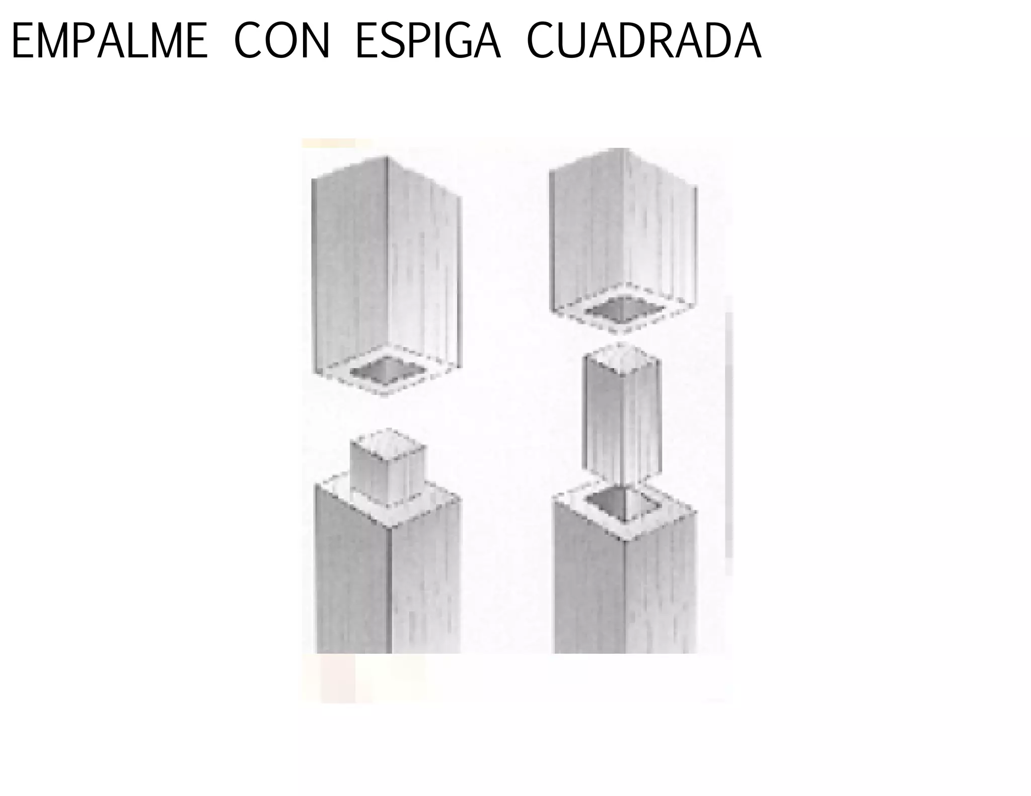 EMPALME CON ESPIGA CUADRADA
 