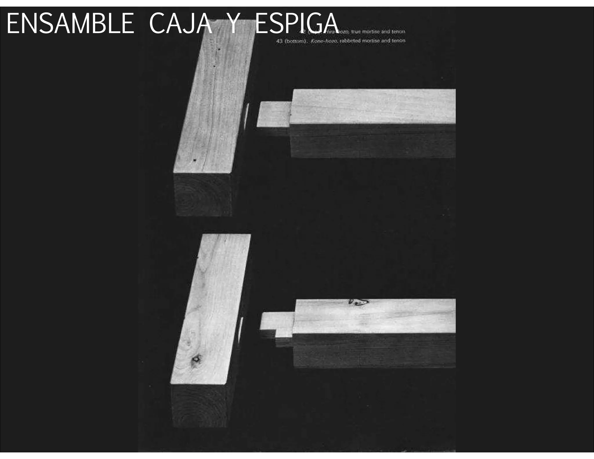 ENSAMBLE CAJA Y ESPIGA
 